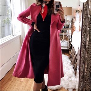 Pinky Reefer Wool Coat